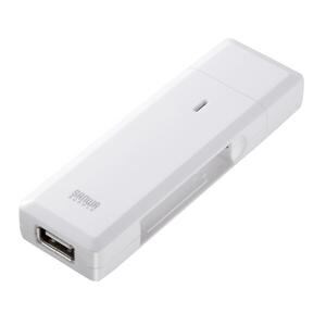 サンワサプライ　USB出力付ポータブルバッテリー充電器(ホワイト)　BTN-RDC1W