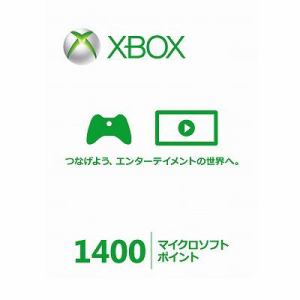 Microsoft　Xbox360Live　Points　Xbox　360　1400　points　For　Windows　aisle　CJD-00004