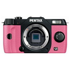 デジタル一眼カメラ　PENTAX　Q10(オーダーカラー・ブラック／ピンク)　ボディ