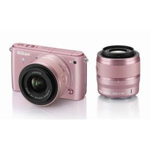 ニコン　Nikon　1　S1　WZ　PK　新世代プレミアムカメラ【ダブルズームキット】(1011万画素／ピンク)