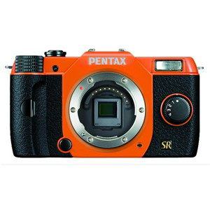 デジタル一眼カメラ　PENTAX　Q7　　ボディキット　　オレンジ／ブラック　　028　オーダーカラー