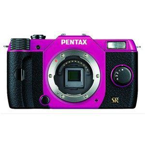 デジタル一眼カメラ　PENTAX　Q7　　ボディキット　　ピンク／ブラック　　046　オーダーカラー