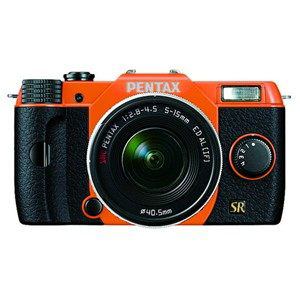 デジタル一眼カメラ　PENTAX　Q7　　ズームレンズキット　　オレンジ／ブラック　　028　オーダーカラー