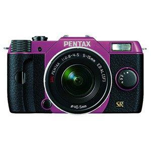 デジタル一眼カメラ　PENTAX　Q7　　ズームレンズキット　　ピンク／ブラック　　046　オーダーカラー