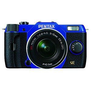 デジタル一眼カメラ　PENTAX　Q7　　ズームレンズキット　　ブルー／ブラック　　052　オーダーカラー