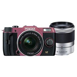 デジタル一眼カメラ　PENTAX　Q7　　ダブルズームキット　　ピンク／ブラック　　046　オーダーカラー