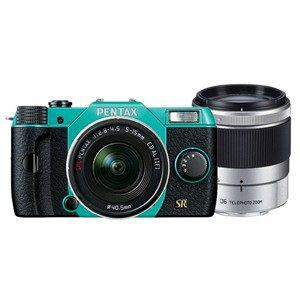 デジタル一眼カメラ　PENTAX　Q7　　ダブルズームキット　　ミント／ブラック　　082　オーダーカラー