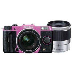 デジタル一眼カメラ　PENTAX　Q7　　ダブルズームキット　　ライラック／ブラック　　088　オーダーカラー