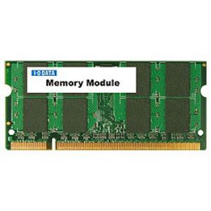 I-O DATA 増設メモリ PC2-4200 DDR2-533 ノートパソコン用／SDX533-512MA