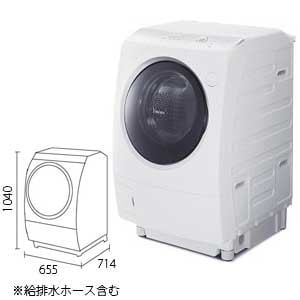 消費電力量ドラム式洗濯乾燥機　TOSHIBA ZABOON TW-Q900L (WS)