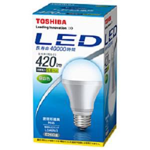 TOSHIBA　LED電球E-CORE(一般電球形・全光束420lm・昼白色・口金E26)　LDA6N・3