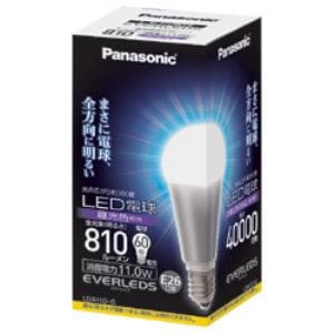 Panasonic　LED電球EVERLEDS(一般電球形・全光束810lm・昼光色相当・口金E26)　LDA11D-G