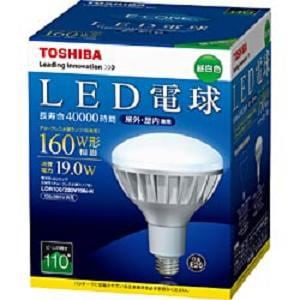 東芝　LDR100／200V19N-H　E-CORE　LED電球　反射形　昼白色相当　口金E26　1600lm