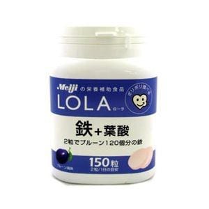 明治　ローラ　鉄+葉酸　150粒　【栄養補助】