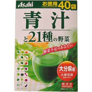 アサヒ　青汁と21種の野菜　3.3g×40袋　【健康補助】