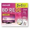 マクセル BEV50WPE.5+1S 録画用BD-RE DL インクジェットプリンター対応ひろびろ美白レーベル 5枚+おまけ1枚