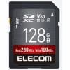 【推奨品】エレコム MF-FS128GU23V6R UHS-II SDXC メモリカード 128GB MFFS128GU23V6R