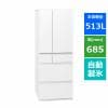 パナソニック NR-F518MEX-W 6ドア冷蔵庫 (513L・フレンチドア) セラミックオフホワイト