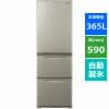 パナソニック NR-C373C-N 3ドアスリム冷凍冷蔵庫 (365L・右開き) グレイスゴールド NRC373C
