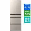 [推奨品]日立 R-HW62S N 6ドア冷蔵庫 (617L・フレンチドア) ハーモニーシャンパン