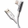 エレコム MPA-ACL12NWH Type-C USB-Cケーブル スマホ用 USB(A-C) 認証品 L字コネクタ 抗菌・抗ウイルス 1.2m ホワイト