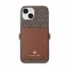 MICHAEL KORS Wrap Case Pocket with Strap for iPhone 15 [ Brown ] MKWSBRWPWIP2361 ブラウン