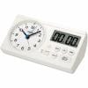 セイコータイムクリエーション KR521W 目覚まし時計 STUDY TIME プラスチック枠(白)