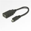 ミヨシ USB-H015BK USBホストケーブル Aメス-microBオス 0.16m