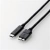 USBケーブル エレコム USB3-CMB05NBK USB3.1ケーブル 認証品、C-microB 0.5m