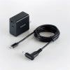 エレコム ACDC-PD10525BK GaN PD対応 AC充電器(PD45W+7.5W／Type-Cケーブル付属+USBポート)