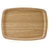 木製食器 ノンスリップオーバルトレー ＡＢＴ２０ ブラウン 42ｃｍ