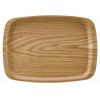 木製食器 ノンスリップオーバルトレー ＡＢＴ１８ ブラウン 33ｃｍ