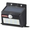 オーム電機 LS-SHB140PN4-K monban LEDセンサーウォールライト ソーラー＆乾電池 400lm 置型 ブラック