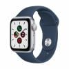 【台数限定】アップル(Apple) MKNY3J/A Apple Watch SE（GPSモデル） 40mm シルバーアルミニウムケースとアビスブルースポーツバンド レギュラー