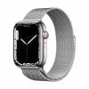アップル(Apple) MKJW3J/A Apple Watch Series 7(GPS + Cellularモデル) 45mm シルバーステンレススチールケースとシルバーミラネーゼループ
