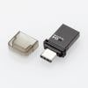 エレコム USB Type-Cメモリ ブラック 64GB MF-CAU3164GBK