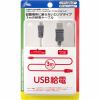 CYBER・USB給電ケーブル (ニンテンドークラシックミニスーパーファミコン用) グレー 3m  CY-MSFCUSC3-GY