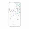 kate spade new york 2022 iPhone 14 Pro Max用スマートフォンケース [ Scattered Flowers Iridescent Clear White Gems ] クリア