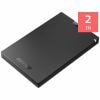 BUFFALO SSD-PGC2.0U3-BC 外付けSSD  2TB 黒色