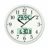 カシオ ITM-660NJ-8JF 電波時計(壁掛け時計) 生活環境お知らせ(湿度計 ／ 温度計)タイプ