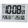 セイコークロック SQ433S デジタル時計 電波掛時計 温湿度表示 高コントラスト液晶 置用スタンド付(掛置兼用)
