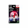 ELPA LDG1CR-G-E17-G262 LED電球G50E17 赤色