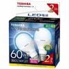 東芝 LDA7N-G-E17/S60W2P ミニクリプトン形LED電球 （小形電球形・全光束860lm/昼白色相当・口金E17/2個入）