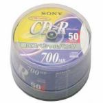 ソニー　50CDQ80DNSP　CD-R　700MB　48倍速　CD-Rライター対応　スピンドルパック　50枚