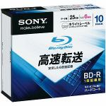 SONY　6倍速対応　データ用Blu-ray　BD-Rメディア　（25GB・10枚）　10BNR1DCPS6