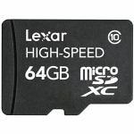 Lexar　Standard　microSDXCカード　Class10　64GB　LSDMI64GABJPC10