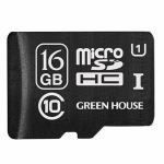 グリーンハウス　microSDHCカード　16GB　GH-SDMRHC16GU