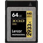 レキサー　プロフェッショナル　2933倍速シリーズ　XQD2.0カード　64GB　LXQD64GCRBJP2933