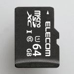 【推奨品】エレコム　MF-DMR064GUL　microSDHCメモリカード(UHS-I対応)　64GB