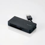 エレコム　MR3-K012BK　USB3.0対応メモリカードリーダ(ケーブル収納タイプ)　ブラック